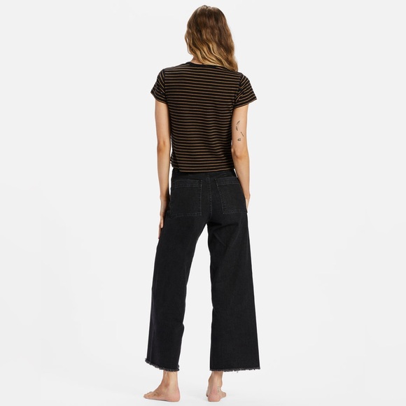 BILLABONG — black wide leg denim size 27. - Picture 5 of 8